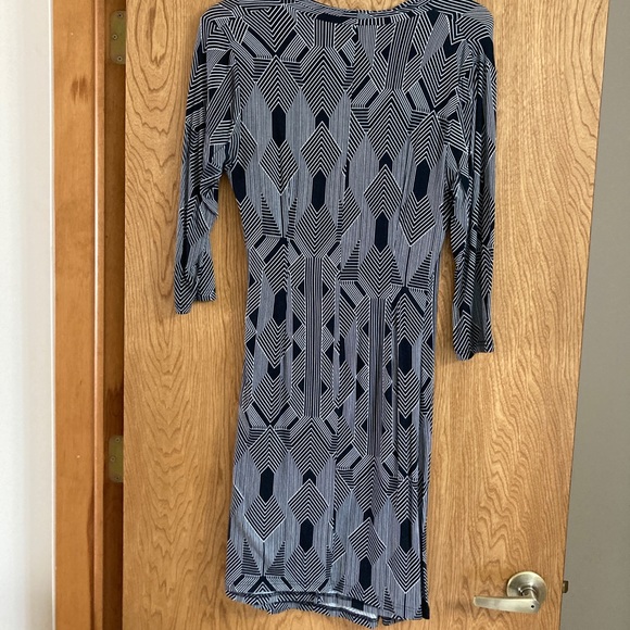 👗 Coldwater Creek Size 8 Black and White Dress - Picture 3 of 9